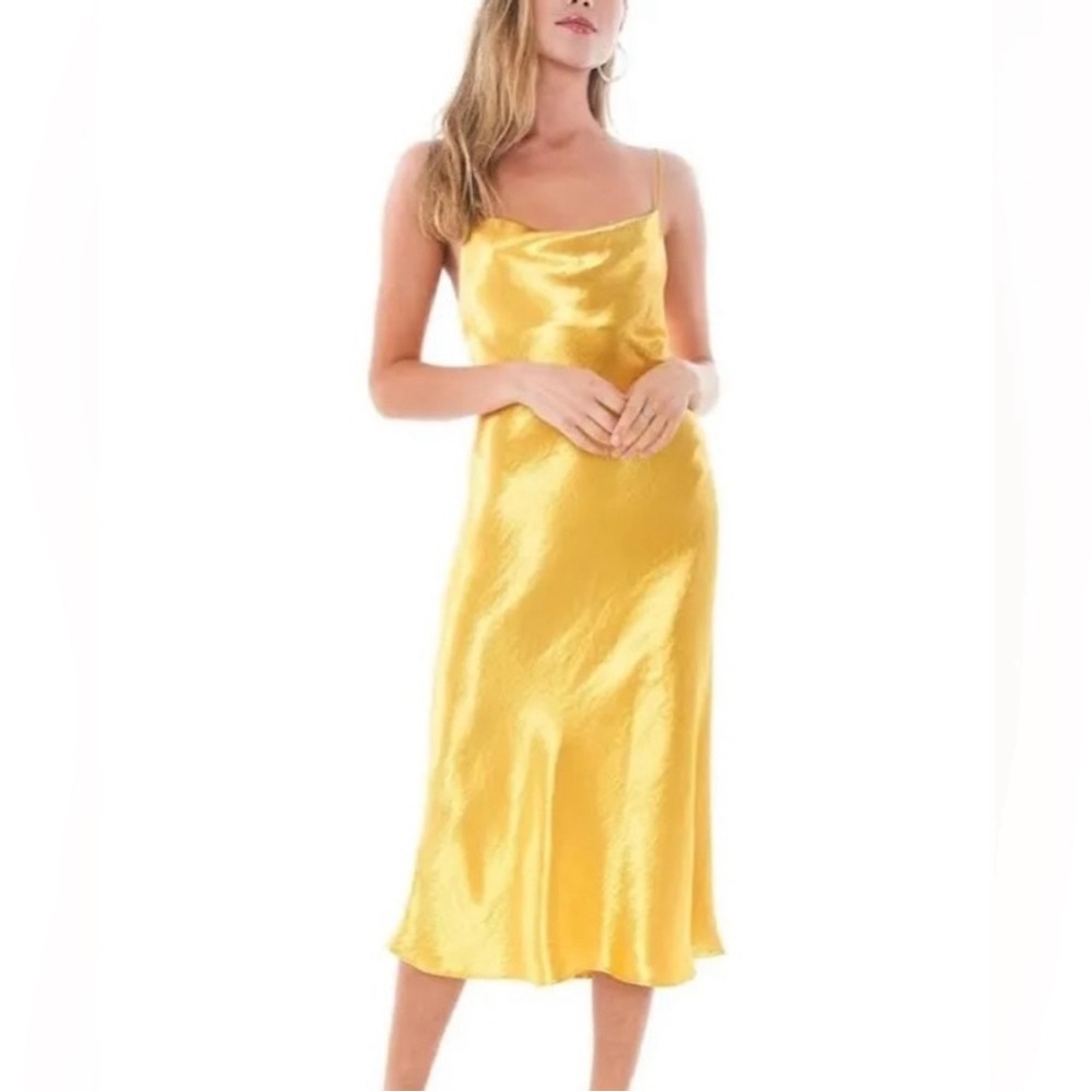 REVOLVE Berri Cowl Neck Slip Dress in Pot Of Gold
RESA